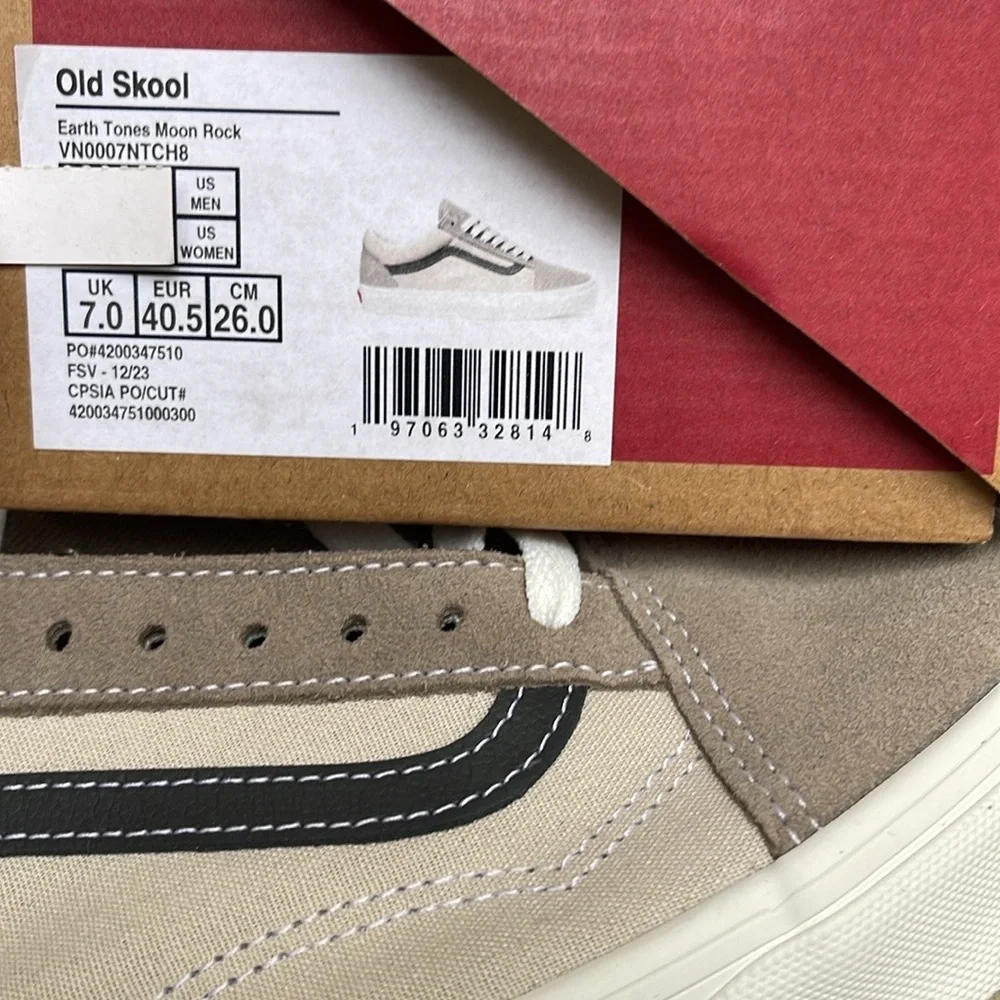 Vans Men’s Old Skool Earth Tones Moon Rock VN0007NTCH8 Sneakers